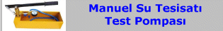 Manuel Su Tesisat Test Pompası (10 - 1.000 bar)