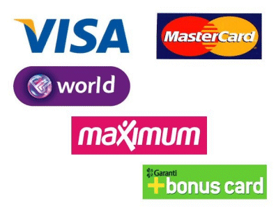 Töreci Makine Ticaret - Kredi Kart ödemeleri - Visa - MasterCard - world - maximum - bonus card